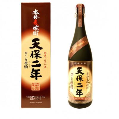 ふるさと納税 日之影町 姫泉(ひめいずみ)酒造　本格麦焼酎　天保二年原酒化粧箱42度1800ml×1本【J-22】