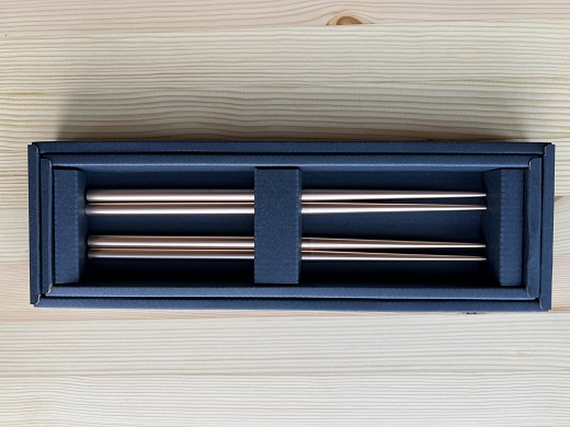 
            ステンレス製箸23cm ピンクゴールド艶消し FC016234
          