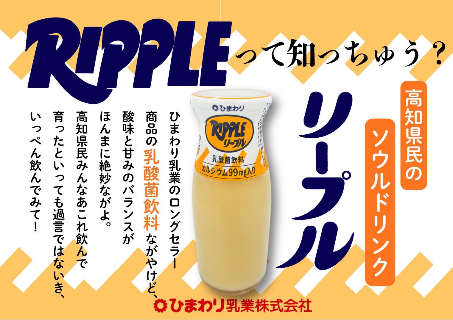 リープル 1,000ml × 4本 ジュース 乳酸菌飲料 ジュース ソウルドリンク ロングセラー ご当地 飲料 カルシウム ひまわり乳業 高知県 南国市