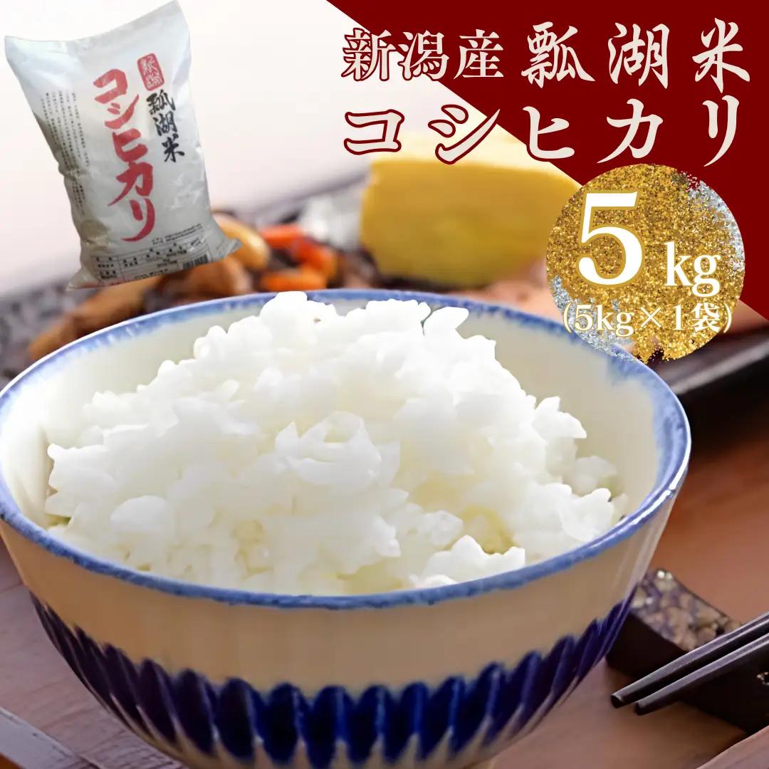 【令和7年産】新潟産コシヒカ「瓢湖米」5kg 関口商店 白米 精米 米 こめ コメ 1N04012