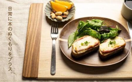 TaKuMi Craft 木製ランチョンマット メープル ブラックウォールナット 45cm×30cm 天然木 無垢材 無着色 キッチン用品 ランチプレート シンプル 珍しい ランチマット 飛騨高山 匠