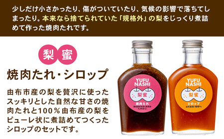 梨蜜焼肉たれ（九州甘口）190g、梨蜜シロップ　180g各1本　合計2本
