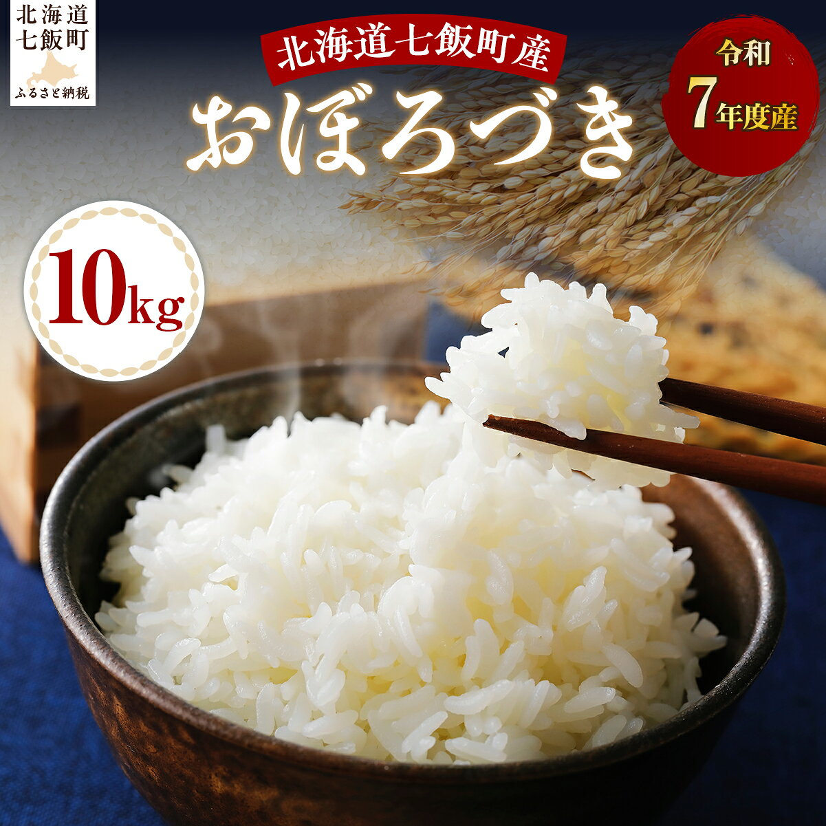 【ふるさと納税】令和7年産おぼろづき10kg 【 ふるさと納税 人気 おすすめ ランキング おぼろづき 米 白米 精米 10kg 北海道産 北海道 七飯町 送料無料 】 NABH007