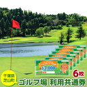 【ふるさと納税】No.006 芝山町ゴルフ場利用券　6枚 ／ golf 芝山ゴルフ倶楽部 京カントリークラブ イーグルレイクゴルフクラブ 共通チケット アウトドア 施設利用券 送料無料 千葉県