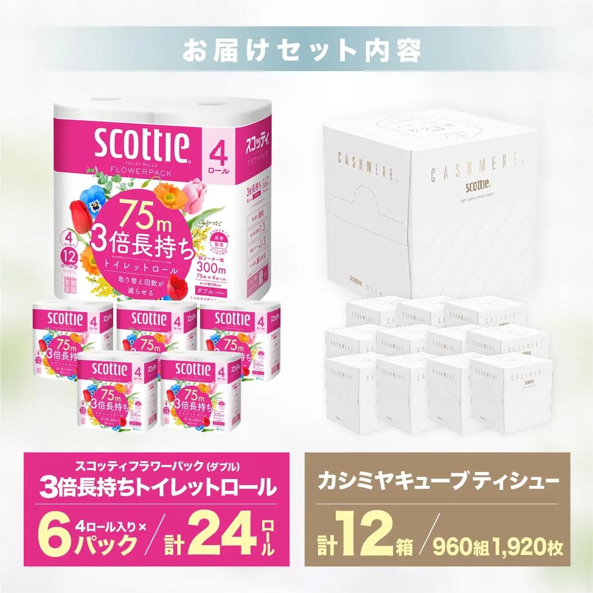 トイレットペーパー ティッシュペーパー 日用品セット3 草加市