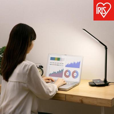 ふるさと納税 角田市 LEDデスクライトQi充電シリーズ 平置きタイプ 調光　LDL-QFD-B　ブラック