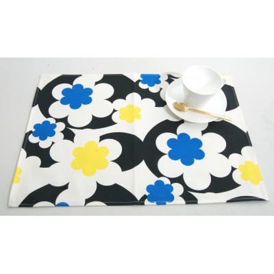 ふるさと納税 忠岡町 nordic+japan ランチョンマット 2枚組 (モダニズム・ブラック) |  | 02