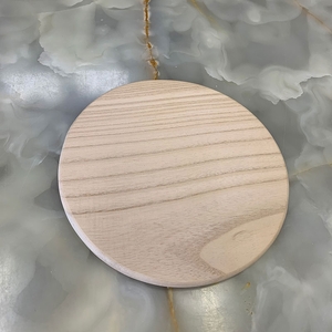 【桐の鍋敷き（サークル）】丸型約18cm 厚み約1cm 大阪泉州岸和田の桐たんす工房からお届けします。