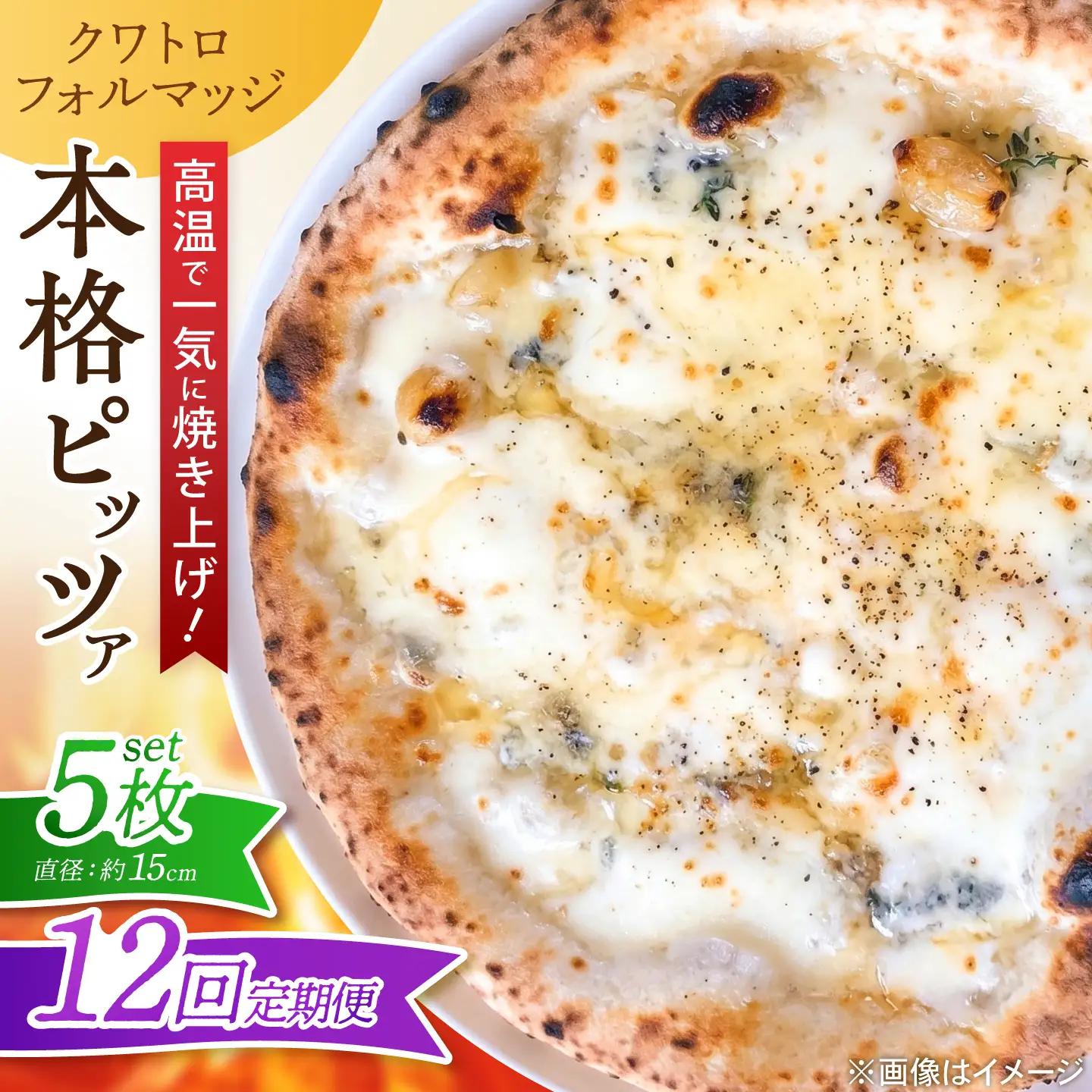 【12回定期便】ピザ ナポリピッツァ クワトロフォルマッジ 5枚 ピザ BJCI024 