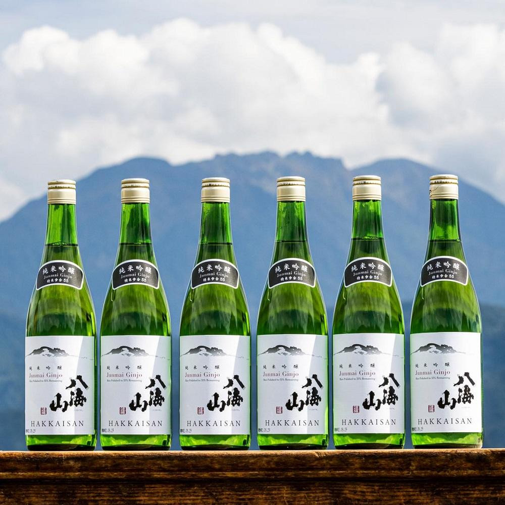 
            越後の名酒「八海山」 純米吟醸55％【720ml】×6本（箱付き）
          