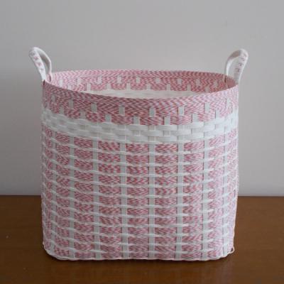 ふるさと納税 紋別市 ランドリーボックス・マスクケース付(ピンク&白) |  | 01