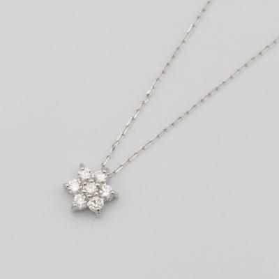 ふるさと納税 甲府市 PT900/PT850 0.1ct ダイヤモンド ペンダントネックレス　FHH-019837 |  | 01