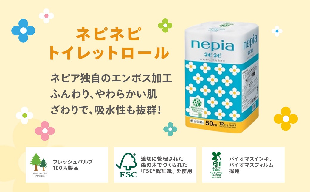 ★家計応援★【年内配送】ネピアネピネピトイレットロール12ロールシングル×6パック