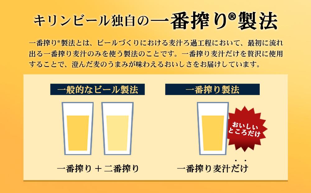 キリン一番搾り生ビール 神戸工場産 一番搾り生ビール 350ml×24缶（１ケース）キリンビール 神戸市 お酒 ビール ギフト D1208-01,1,0)