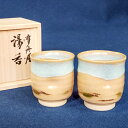 【ふるさと納税】 湯呑 雪舟焼 雲模様 和陶器 2個 セット コップ カップ 陶器 ペア プレゼント ギフト 贈答 贈り物 桐箱入り
