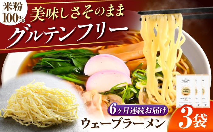 
                  【6回定期便】 【グルテンフリー】 のど越しツルツル！ 米粉ラーメン ウェーブ グルテンフリー ヌードル 岐阜市 / 小林生麺 [ANGM019]
                