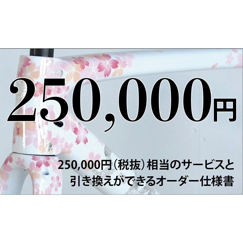 【ふるさと納税】MULLER カスタムオーダー割引券 Vol7 25万円相当 オーダー仕様書 オーダーメイド 自転車 フレーム フォーク ツーリング サイクリング スポーツ アウトドア カスタマーサービス クーポン券 利用券 商品券 チケット 三重県 桑名市 送料無料
