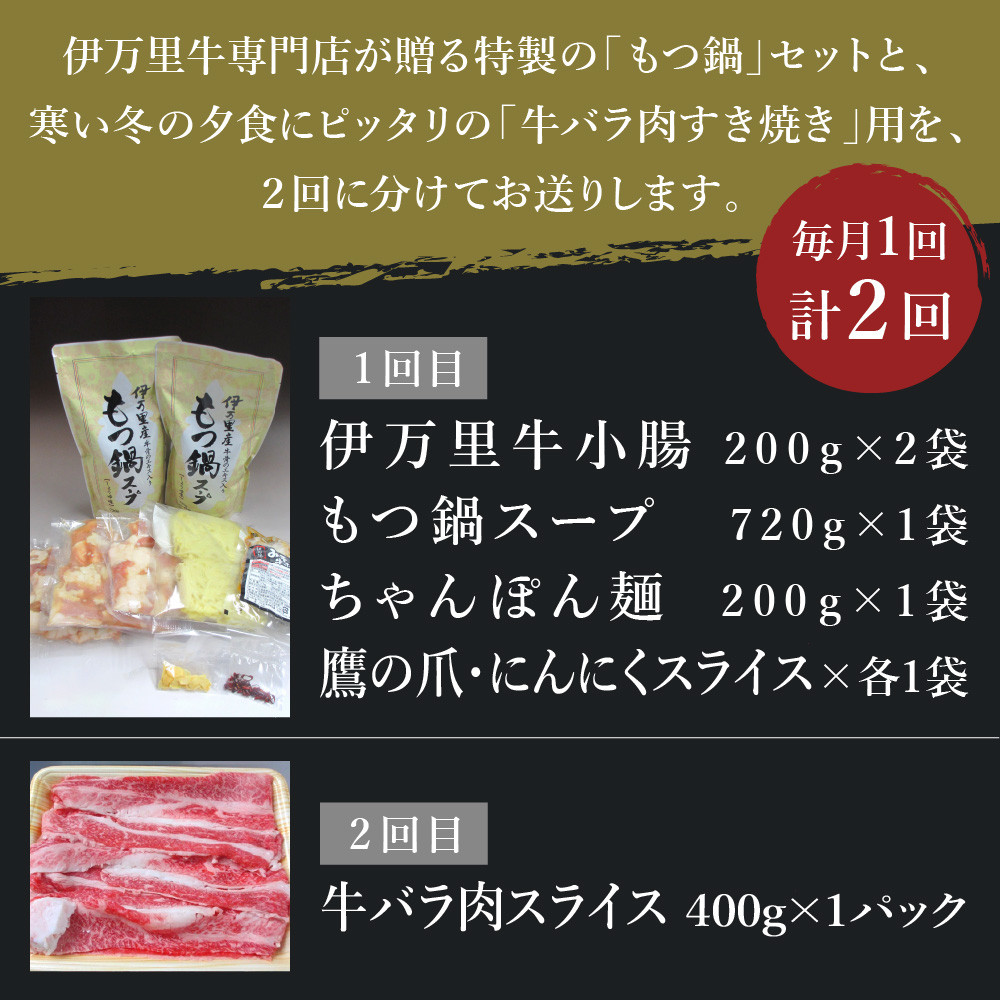 J203「もつ鍋」＆「牛バラ肉すき焼き」よくばり２回便-4.JPG