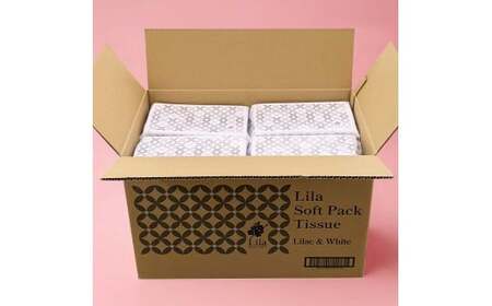 Lila ソフトパックティッシュ 20個入り 150W（300枚） 高知県土佐市 【ハヤシ商事株式会社】 [BQAD073]