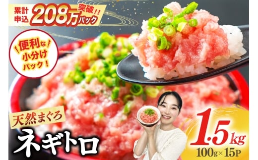 【10月発送】ネギトロ 15パック（計1.5kg） レビューキャンペーン