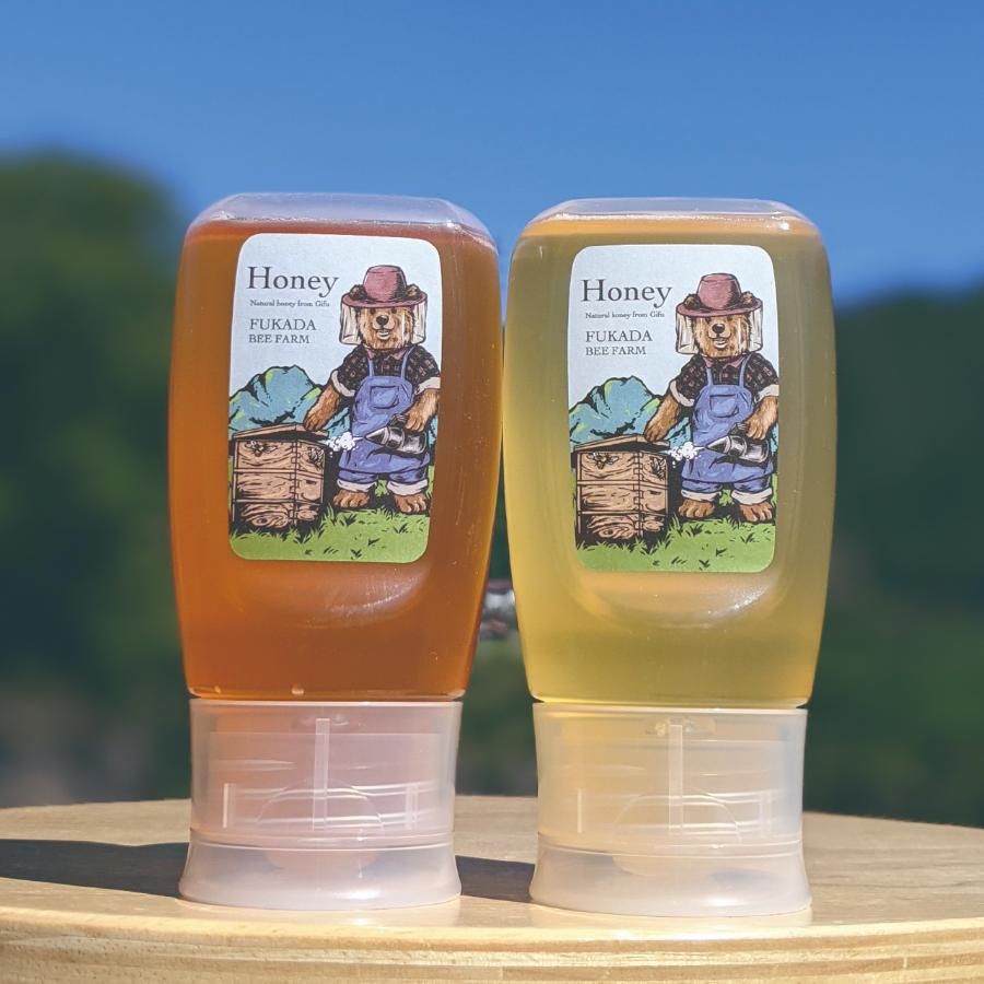 ＜深田養蜂＞深田養蜂の蜂蜜 国産の非加熱生はちみつ 養蜂家直送味比べ300g × 2本セット