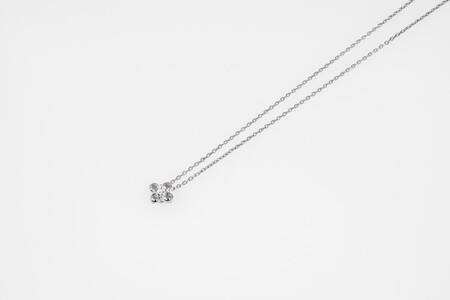 Pt900 フラワーネックレス CN-215