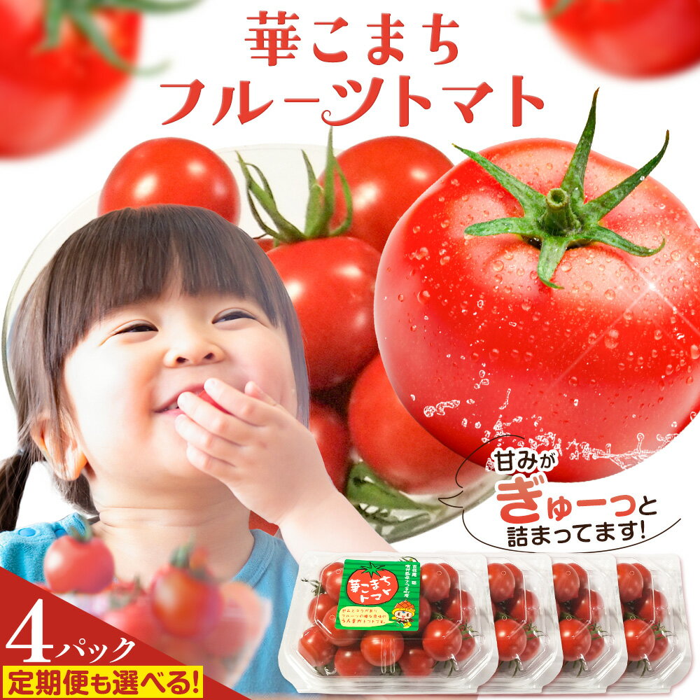 【ふるさと納税】トマト 華こまち フルーツトマト 200g×4パック 選べるお届け回数 1回 8回 吉祥庵園芸《11月上旬-6月上旬頃出荷》鹿児島県 さつま町 送料無料 野菜 トマト お取り寄せ