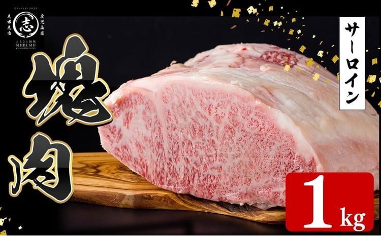 塊肉シリーズ サーロイン 計1kg(1kg×1個) wa42-001