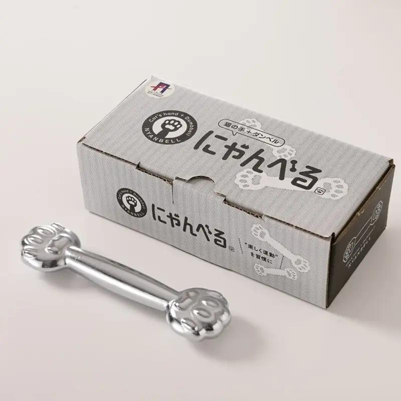 ダンベル にゃんべる（猫の手＋ダンベル）500g メッキ 2本
