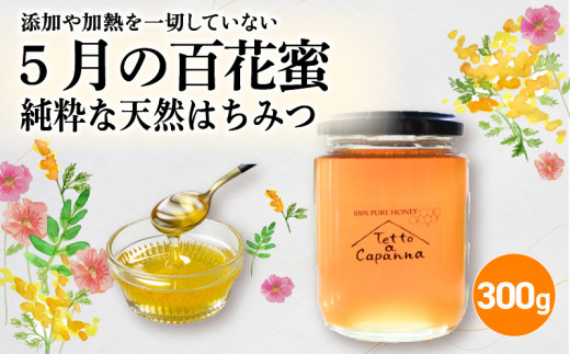 5月の百花蜜 300g 無添加 非加熱 国産 はちみつ ハニー honey 純粋はちみつ ハチミツ 蜂蜜 生蜂蜜 生はちみつ 日本はちみつ 日本蜜蜂 国産蜂蜜 国産はちみつ 紅茶 パン ヨーグルト トースト 調味料 国産ハチミツ 長期保存 京都 京都府 亀岡市 亀岡 ふるさと納税 おすすめ 人気 ランキング ご当地 グルメ お取り寄せ