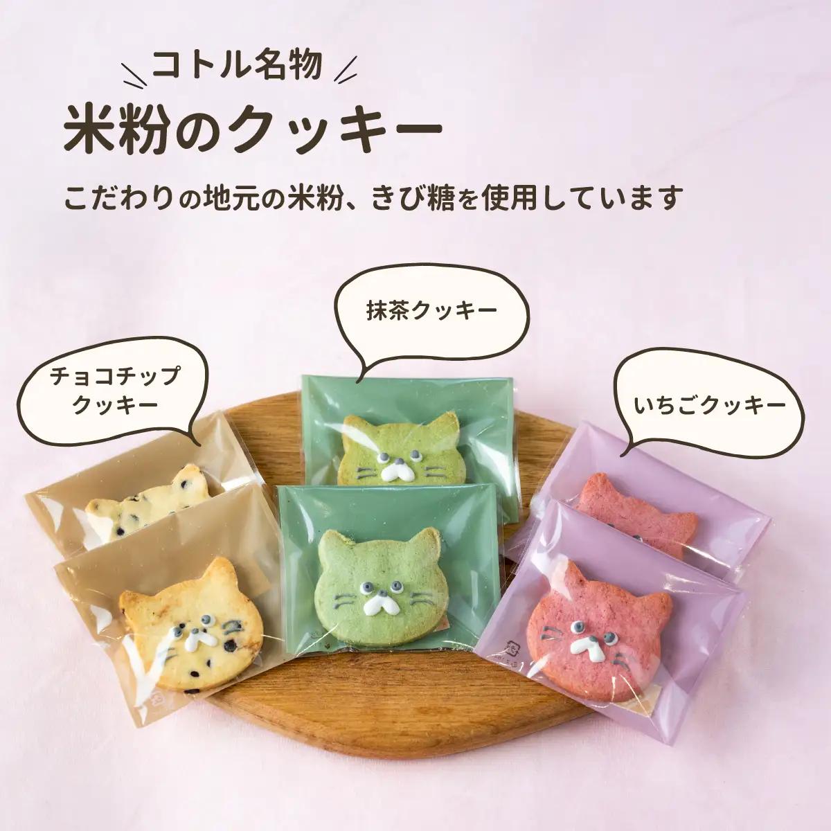 クッキー 焼菓子 米粉 猫型クッキー 6枚 コトル Cセット