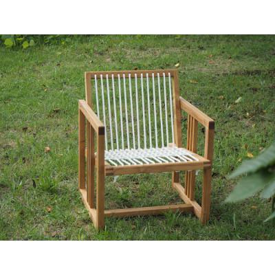 ふるさと納税 川越市 【UMEBACHI FURNITURE】 胡桃のロープチェア 　国産クルミ材 【申込後生産】 |  | 01