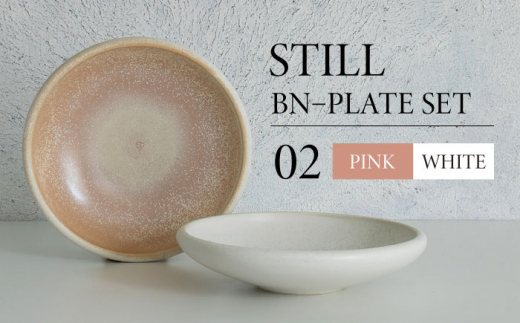 【美濃焼】STILL BNーPLATE SET 02 PINK×WHITE【Torazawa Ceramics】