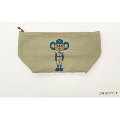 ふるさと納税 大垣市 【中日ドラゴンズとのコラボアイテム】のこり染×ドアラポーチ　よもぎ