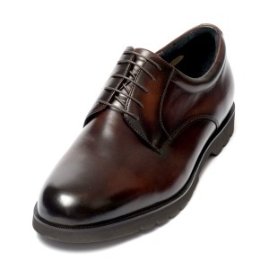 【匠の靴】超軽量 幅広6E本革ビジネスシューズTT-24S(カラー：ブラック、サイズ：27.5cm)