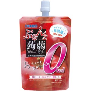 オリヒロ ぷるんと蒟蒻ゼリー スタンディング カロリーゼロ ＜蜜りんご＞ 1ケース(48個入) こんにゃく ゼリー パウチ 低カロリー 蒟蒻 コンニャク りんご リンゴ 蜜りんご 食品 F21E-47