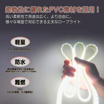 ふるさと納税 貝塚市 テープライト ロープ チューブ 5mセット 電源コード 連結可 蓄光 片面発光 CB-S5M-90V |  | 02