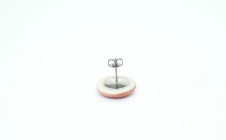 【美濃焼】ピンクむらタイルピアス(直径15mm)【1395289】