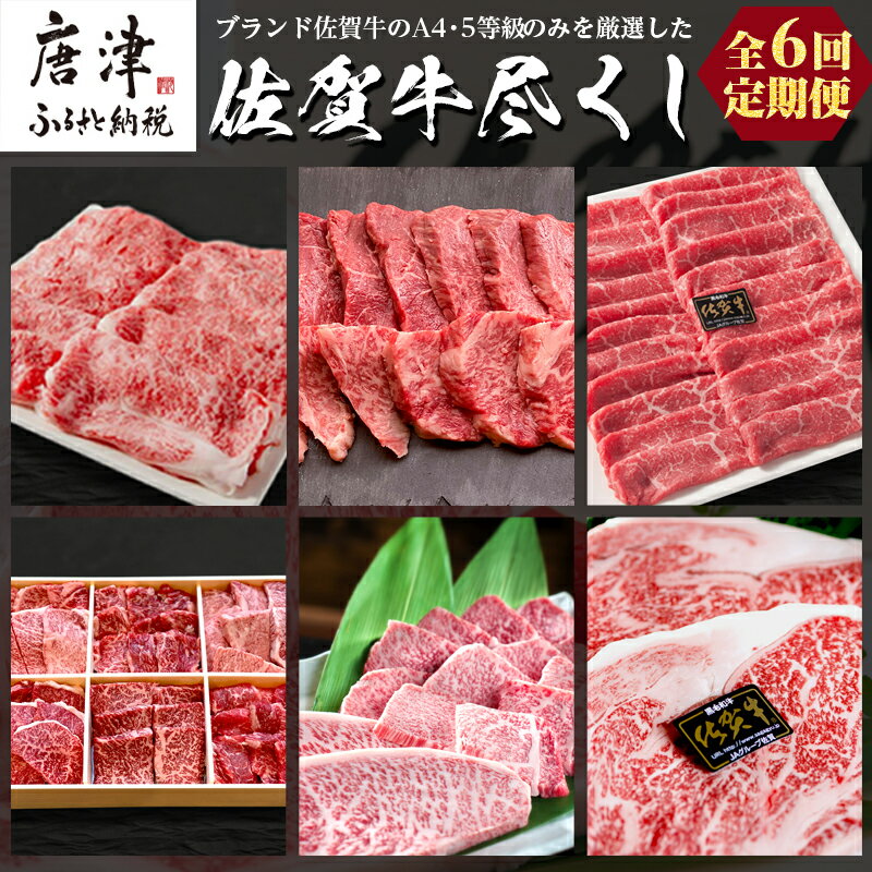 【ふるさと納税】「定期便全6回」 佐賀牛づくし 寄附翌月から発送 (合計2.7kg) A5〜A4等級 ギフト 贈り物 「2025年 令和7年」