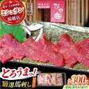 【ふるさと納税】【3回定期便】熊本 馬刺し「なか園」赤身馬刺し 約300g【有限会社スイートサプライなかぞの】[ZBV071]