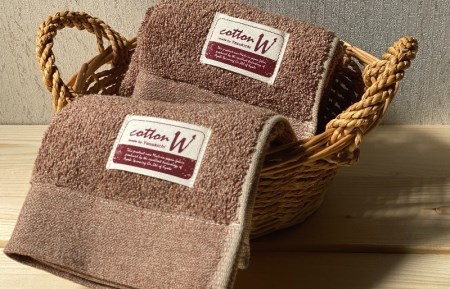 020C141 コットンＷ ハンドタオル 12枚（ブラウン）【泉州こだわりタオル】 ／ 人気の日用品 タオル 泉州タオル 国産タオル 泉州タオル 泉佐野タオル 日本タオル 吸水タオル 綿100％タオル