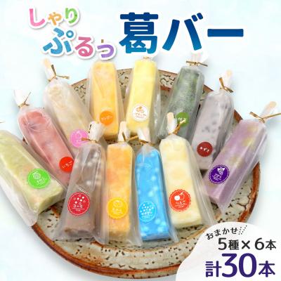 ふるさと納税 七宗町 和菓子工房 葛バー くずバー 溶けないアイス くずアイス 5種 計30本 松栄堂
