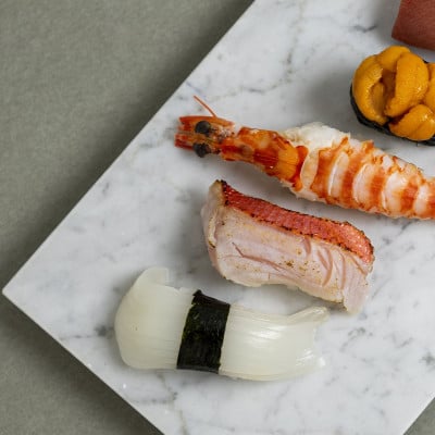 
白大理石の寿司下駄【1385231】
