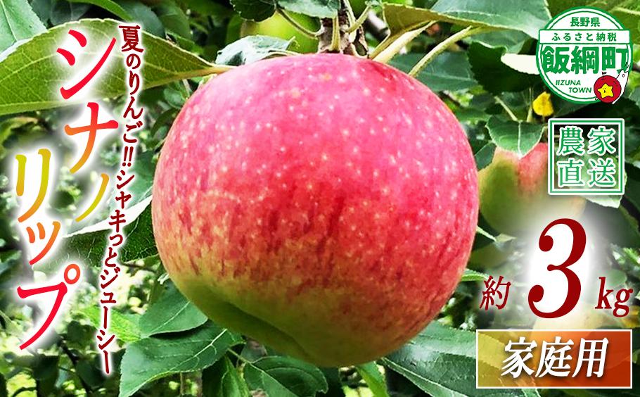 
                  りんご シナノリップ 家庭用 3kg サイズおまかせ 井澤農園 沖縄県への配送不可 2026年8月中旬頃から2026年9月中旬頃まで順次発送予定 令和8年度収穫分 エコファーマー認定 減農薬栽培 化学肥料不使用 信州 果物 フルーツ リンゴ 林檎 長野 予約 農家直送 長野県 飯綱町 [0874]
                