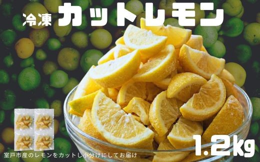 訳あり レモン 冷凍 室戸産 くし切り 1.2kg 小分け カットレモン ワックス不使用 れもん 果汁 ハイボール レモンサワー 焼酎 カクテル ウィスキー 業務用 ドリンク 料理 ストック 果実 お取り寄せ 道の駅 キラメッセ 高知県 室戸市