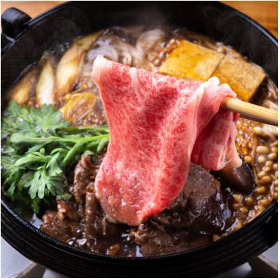 ふるさと納税 久留米市 筑後船小屋牛肩ロースすき焼き 400g【福岡県産】よしおかのたれ付き |  | 01