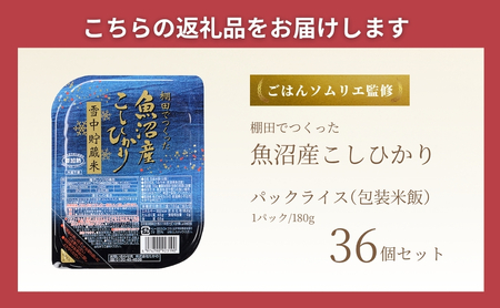  魚沼産コシヒカリ 雪中貯蔵米 パックご飯36個 /たかの/ パックご飯 パックご飯 パックご飯 パックご飯 パックご飯 