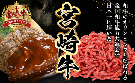 【父の日】加熱済み☆宮崎牛ハンバーグ6個≪6月12日～15日お届け≫_14-8405-FG_(都城市) 都城産 宮崎牛 ハンバーグ 湯せん 贈り物 父の日ギフト