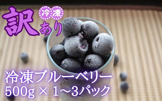 
            【訳あり】シルクファーム産　冷凍ブルーベリー　500g × 1～3パック
          