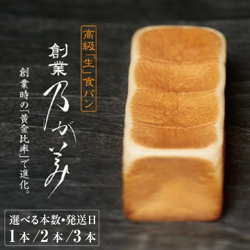【ふるさと納税】高級 《生》 食パン 創業乃が美 レギュラー 2斤 【選べる本数（1本・2本・3本）と発送日】【10月～12月発送】 高級食パン 人気店 生食パン パン 乃が美 お土産 手土産 のがみ 朝食 おいしい もっちり ふわふわ ノガミ【数量限定】送料無料